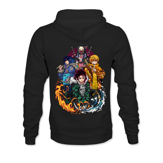 Demon Slayer:Tanjiro-Nezuko-Zenitsu-Inosuke-MU-Hoodie