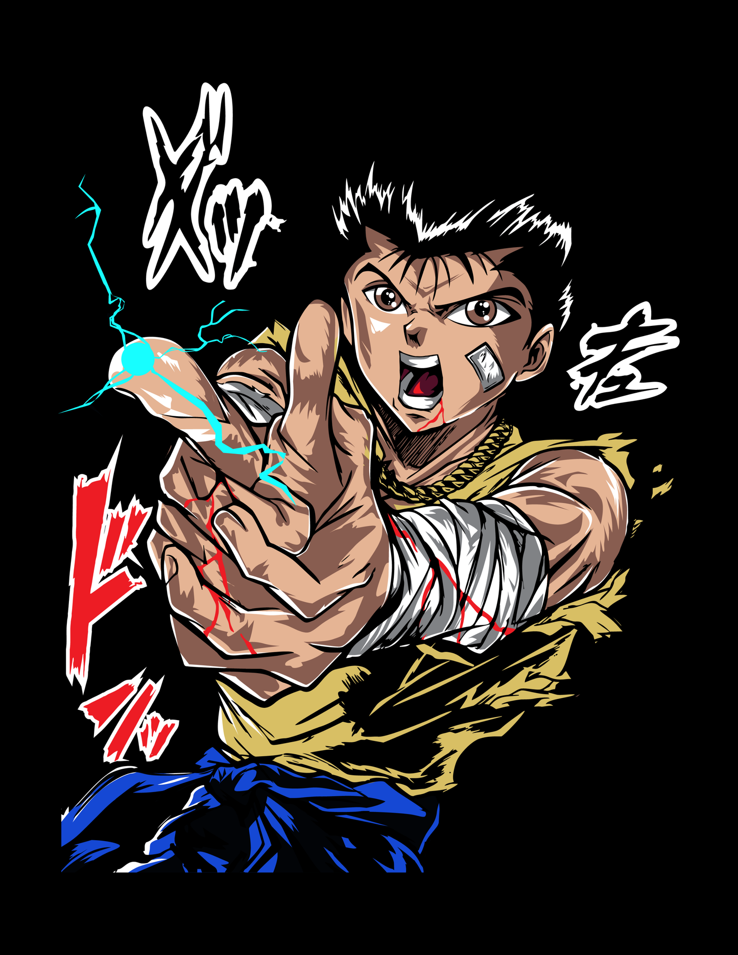 Yu Yu Hakusho- Yusuke Yuremeshi Spirit gun