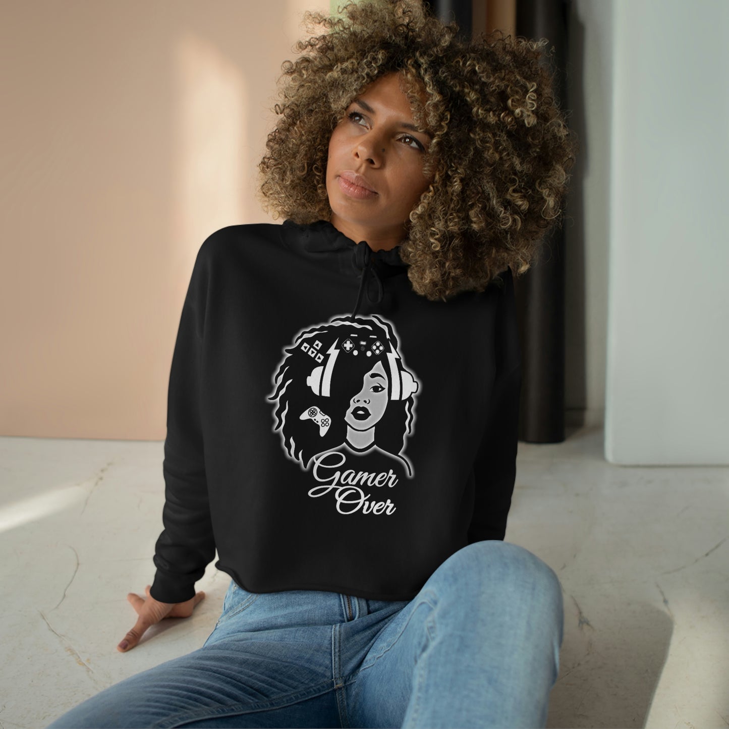 Gamer Girl Mindset Limited edition Crop top Hoodie