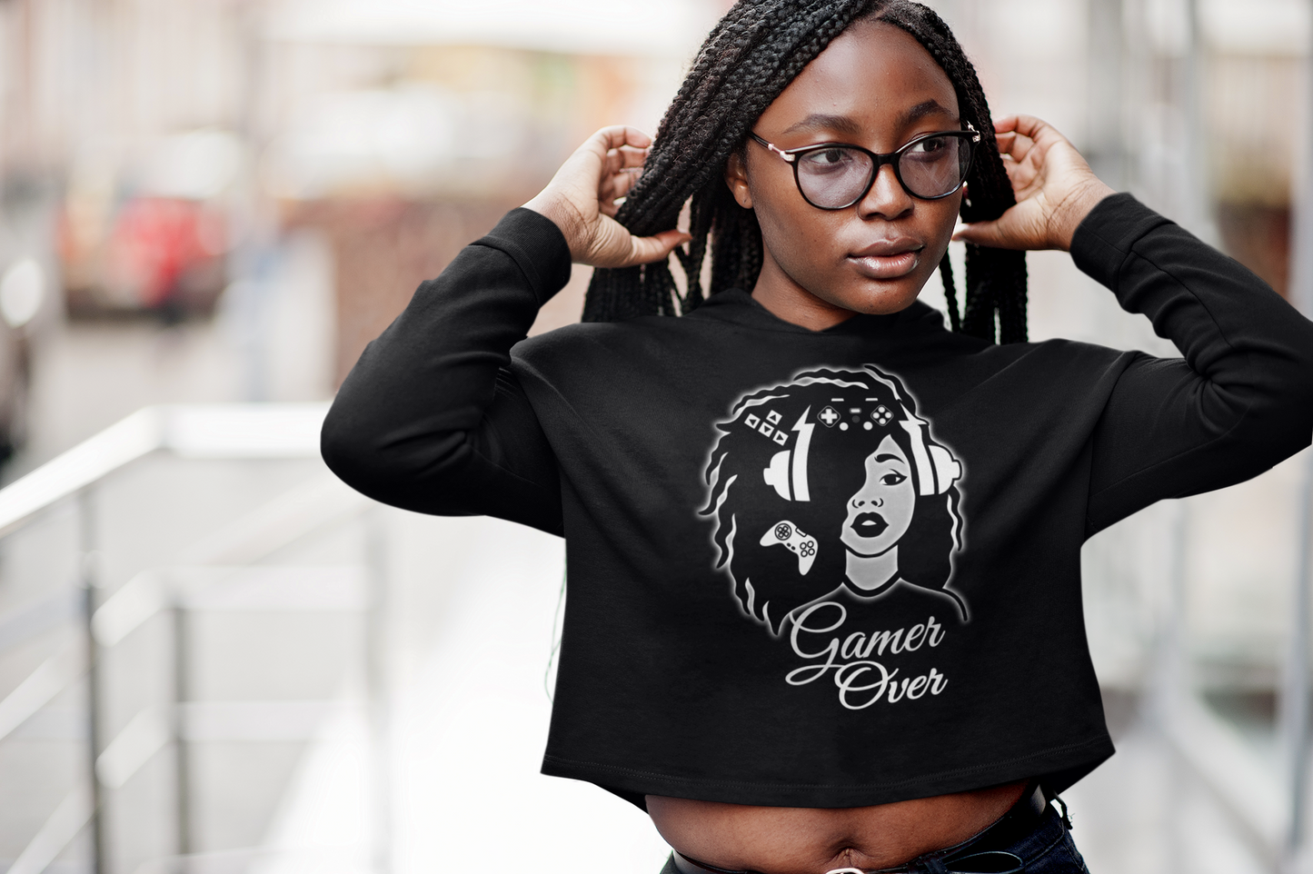 Gamer Girl Mindset Limited edition Crop top Hoodie