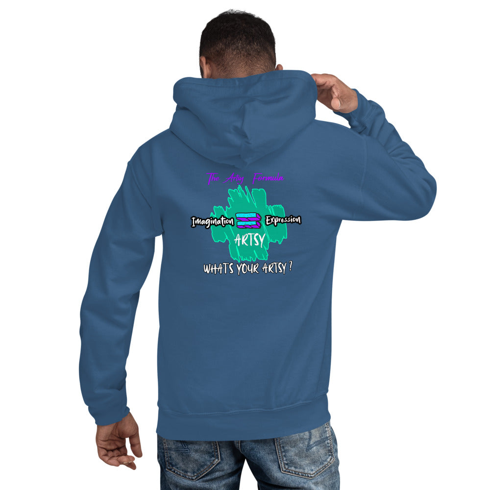 Prolific Hands Logo Hoodie (Front), Artsy Formula (Back)